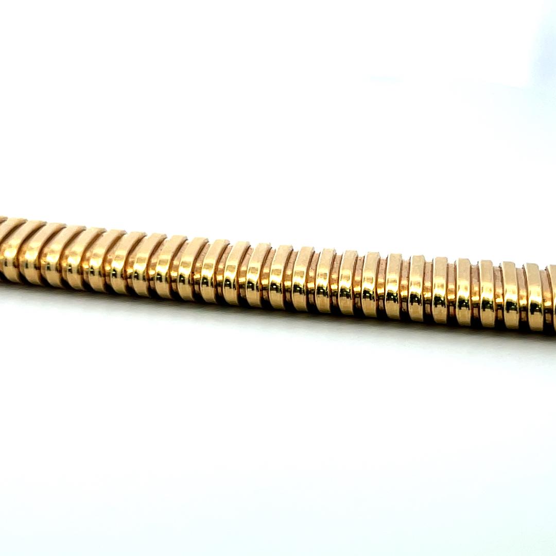 8K Yellow Gold Omega Bracelet – Vintage Estate Classic with Modern Elegance