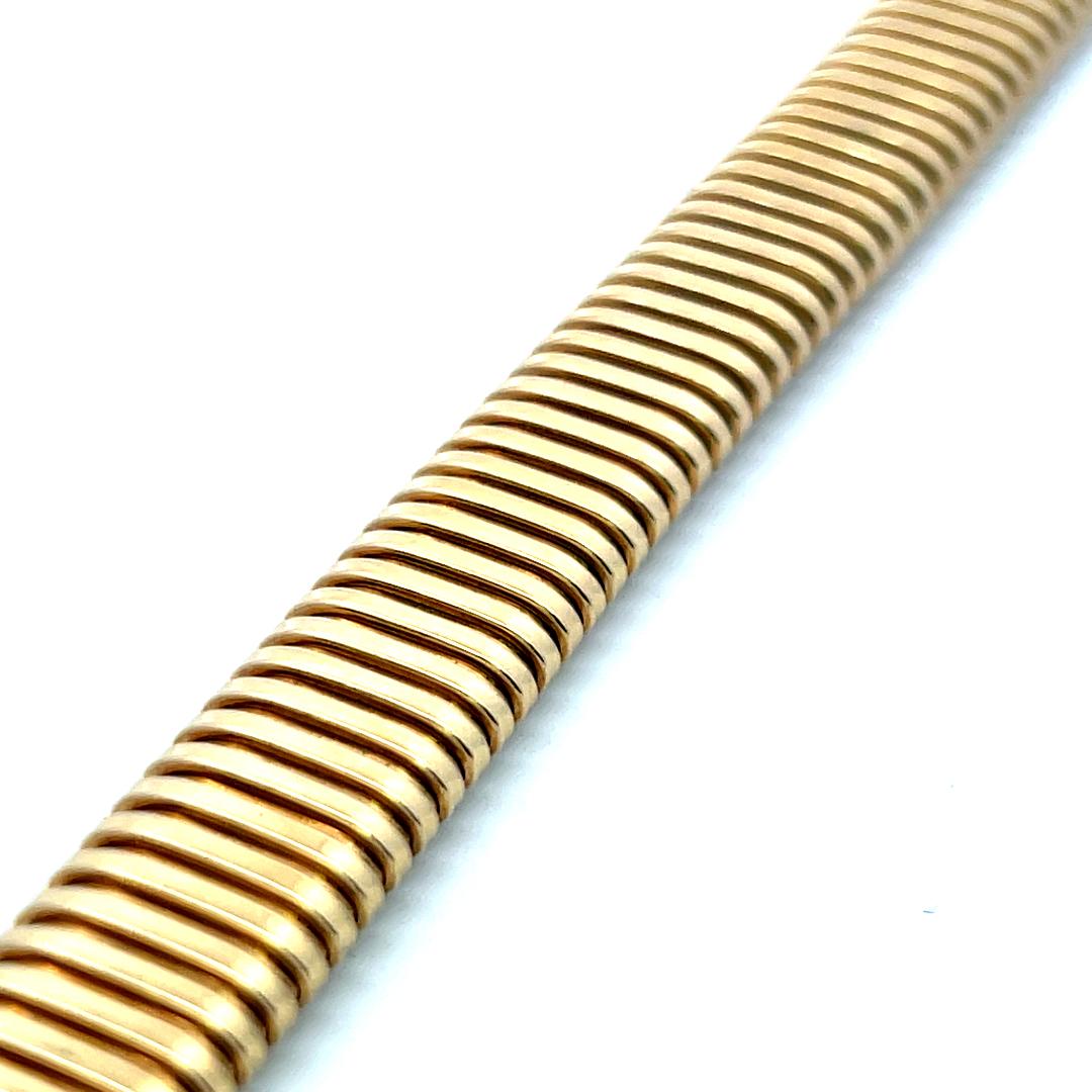 8K Yellow Gold Omega Bracelet – Vintage Estate Classic with Modern Elegance