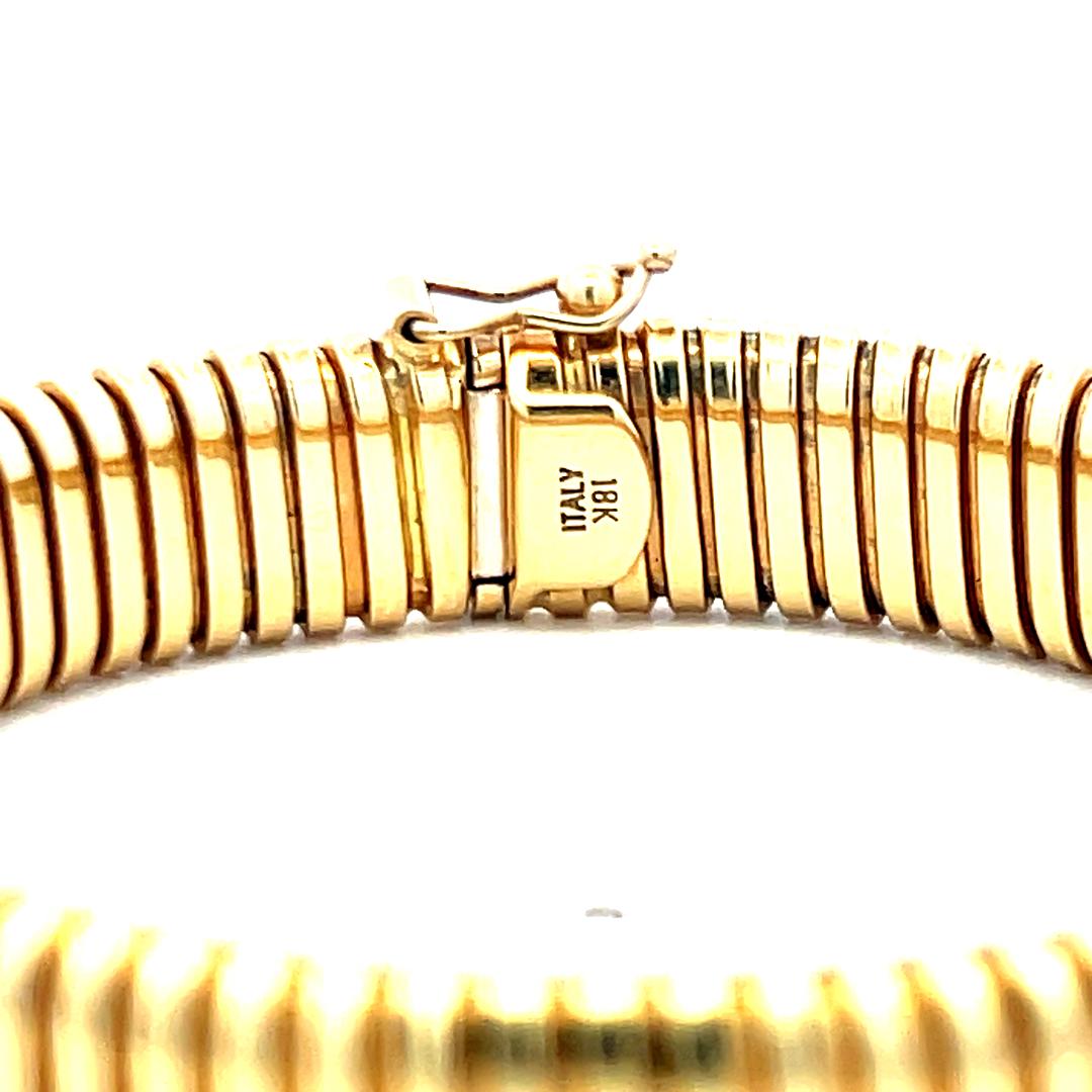 8K Yellow Gold Omega Bracelet – Vintage Estate Classic with Modern Elegance