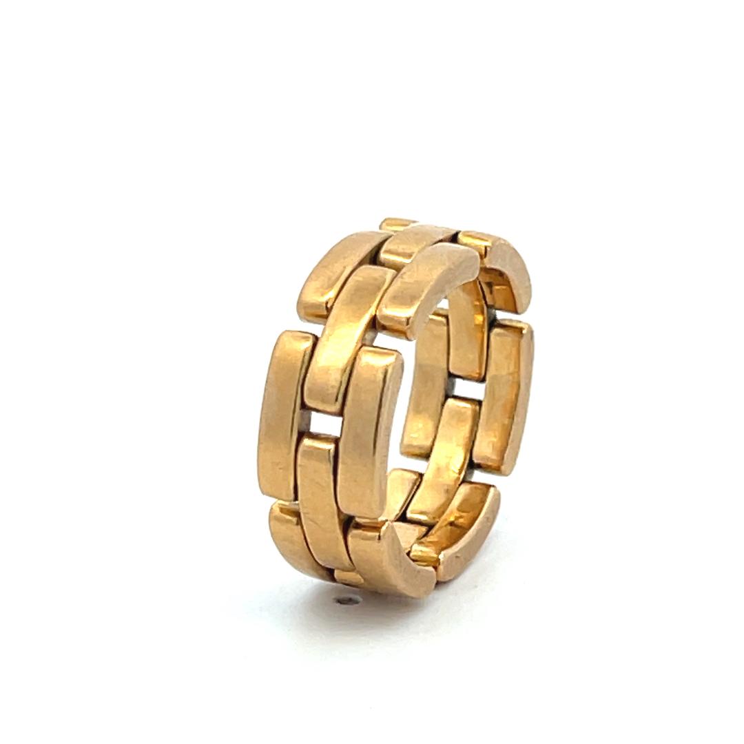 Cartier 18K Yellow Gold Band Ring 15.37 Grams Size 10.25