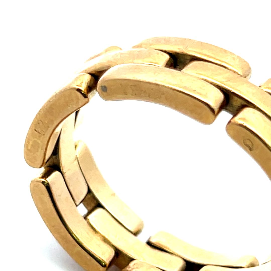 Cartier 18K Yellow Gold Band Ring 15.37 Grams Size 10.25