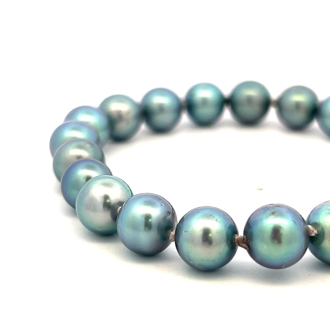 Robert Lee Morr 18K YG Beaded Bracelet 0.64ct Round Diamonds & 8.80x8.64mm Pearl