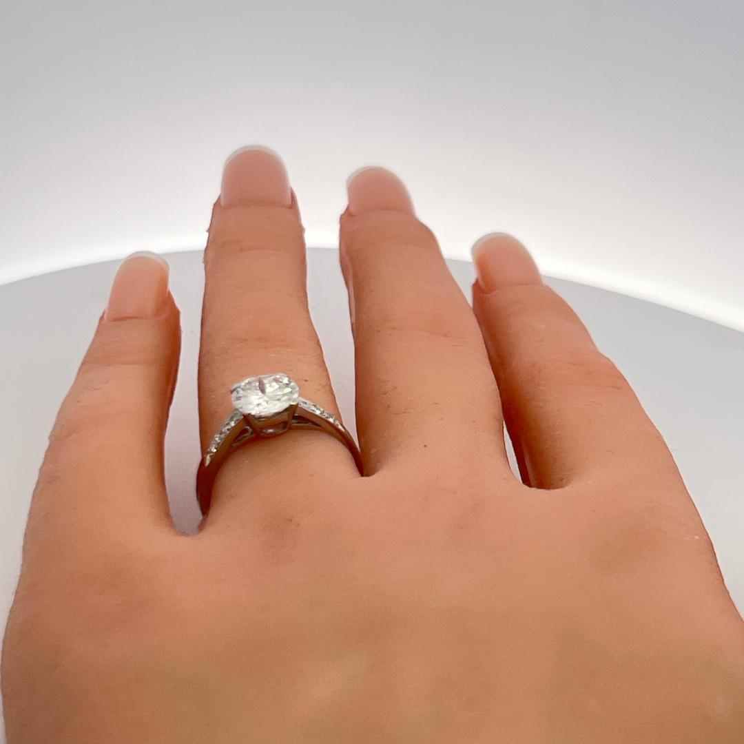 Tiffany & Co. 1.69ct F VS2 Diamond Platinum Circular Brilliant Engagement Ring