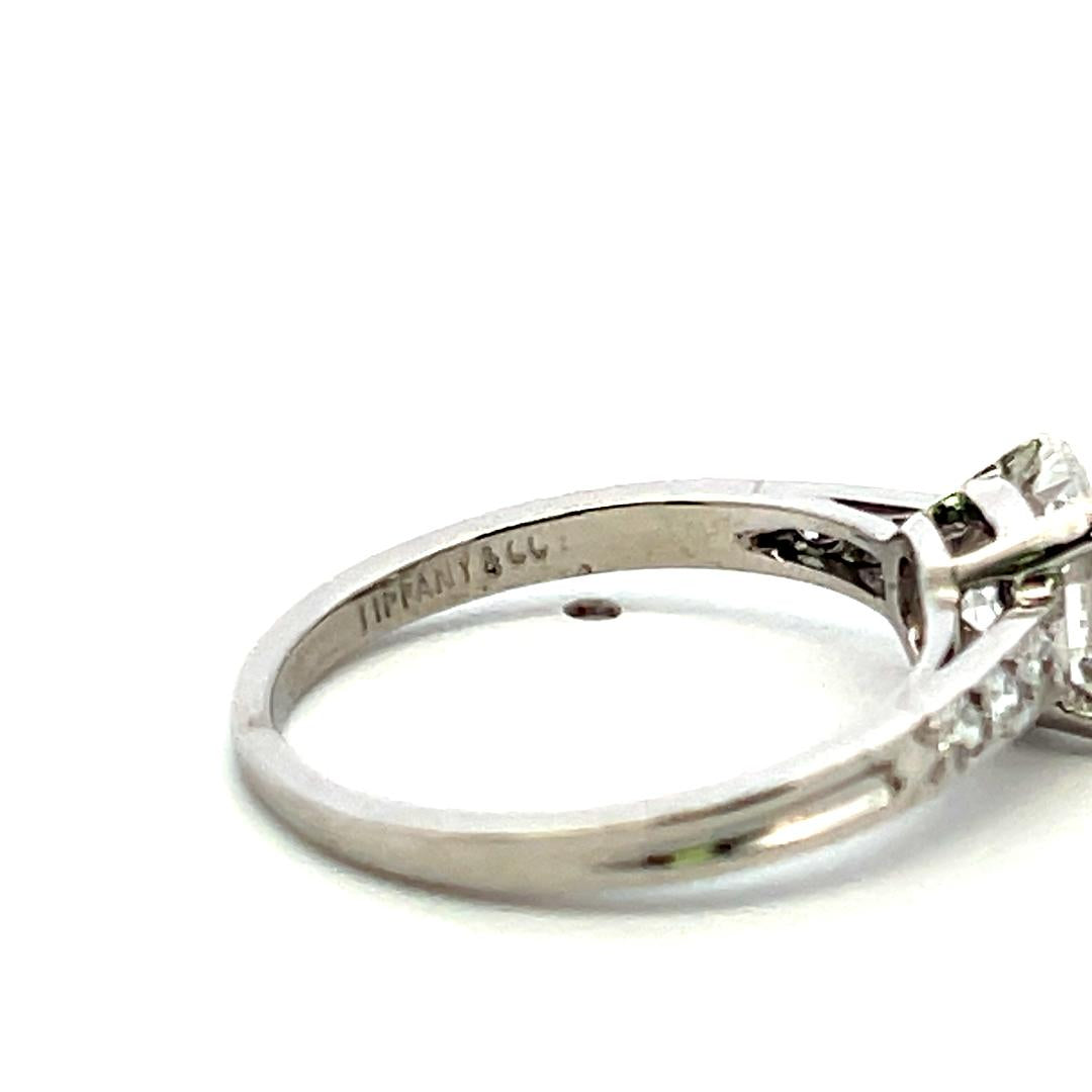 Tiffany & Co. 1.69ct F VS2 Diamond Platinum Circular Brilliant Engagement Ring