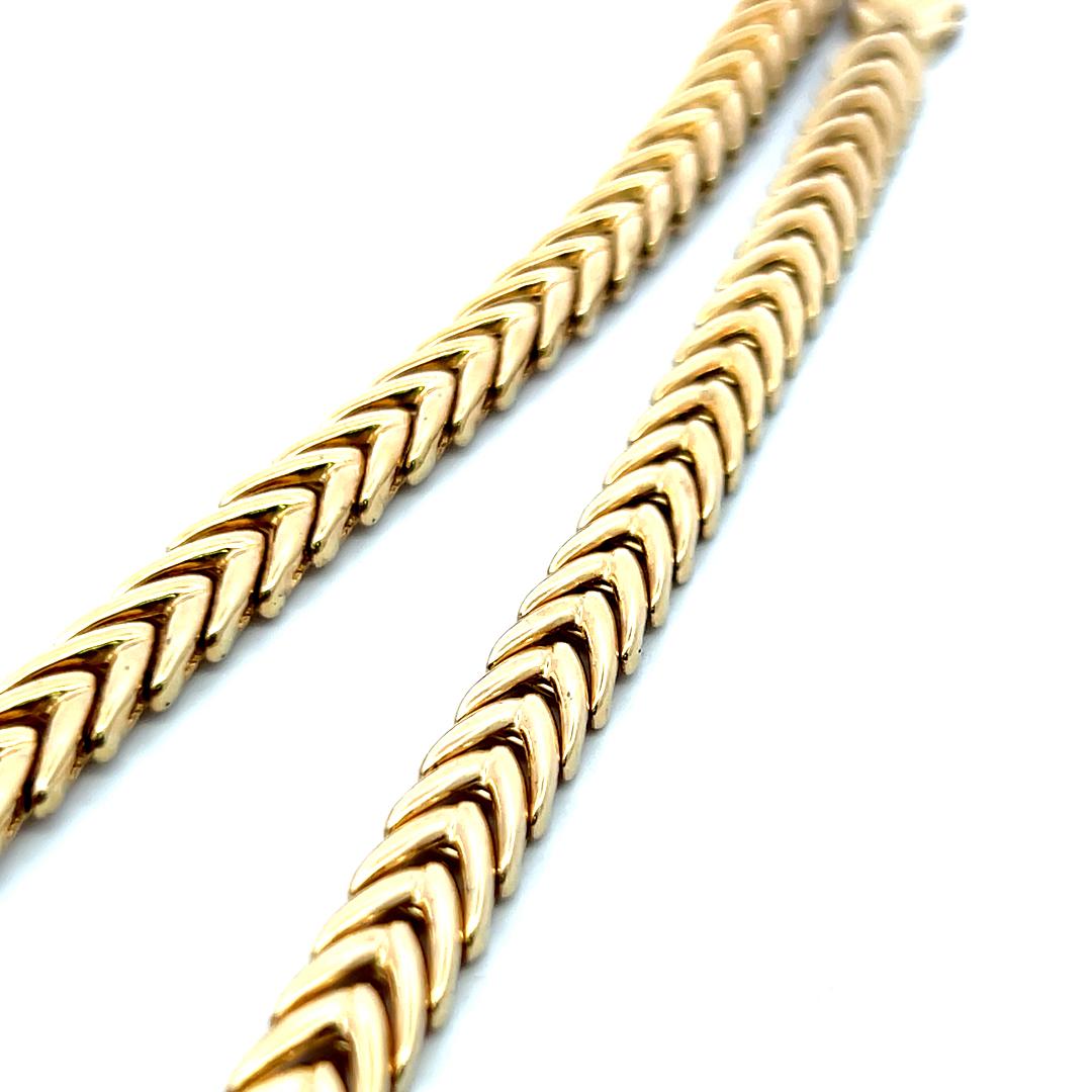 5.34ct Pear Emerald Necklace with 6.40ct J–I Diamonds in 14K Yellow Gold