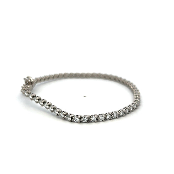Tiffany & Co Victoria Tennis Bracelet 3.08ct F VS Round & Marquise Diamonds