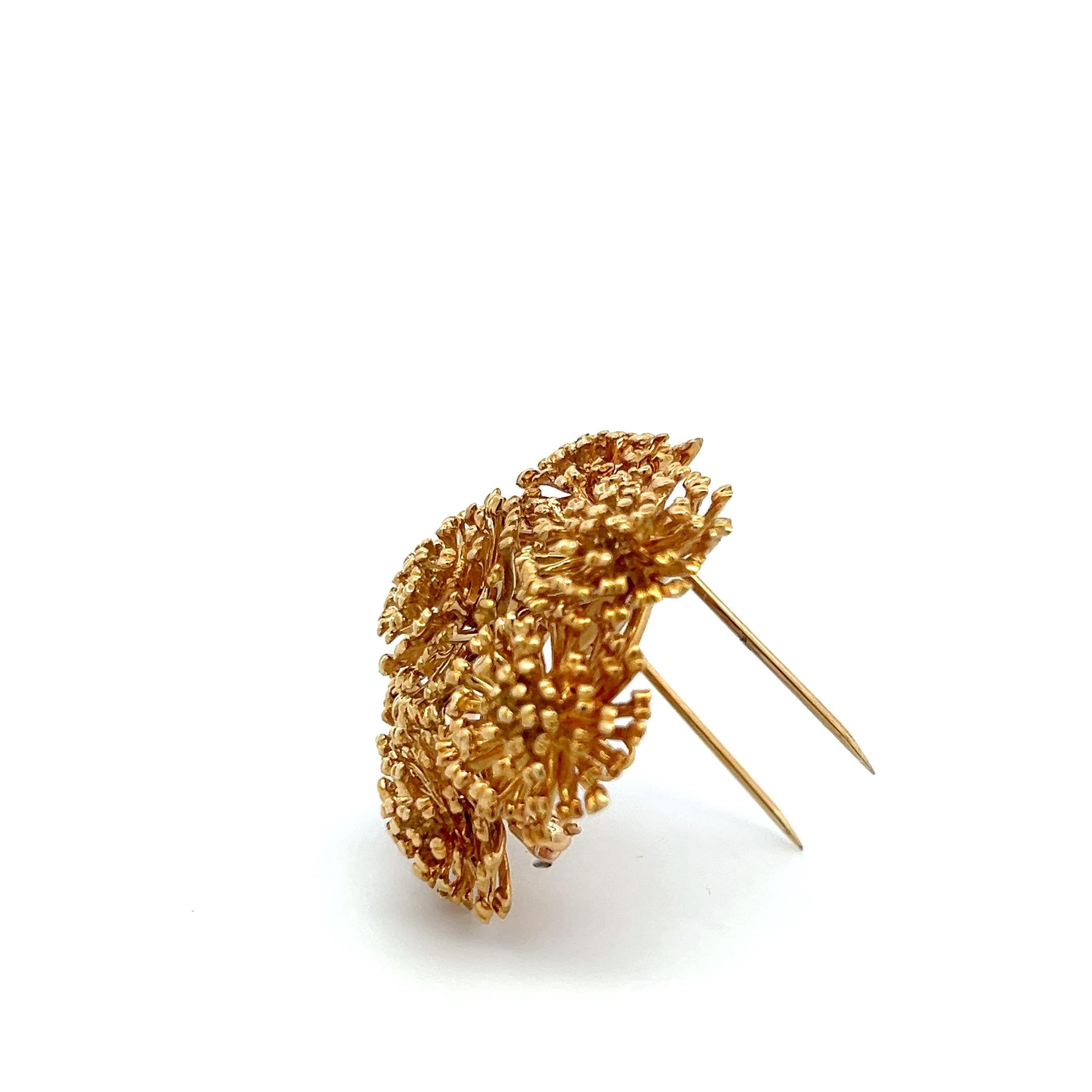 Tiffany & Co Vintage 18K Yellow Gold Sea Life Pin Brooch 37 Grams