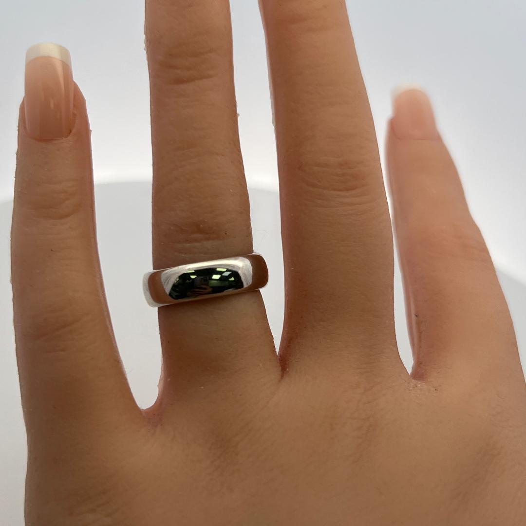 Tiffany & Co Vintage Platinum Band Ring 13.2 Grams 5.7 MM Wide Size 6