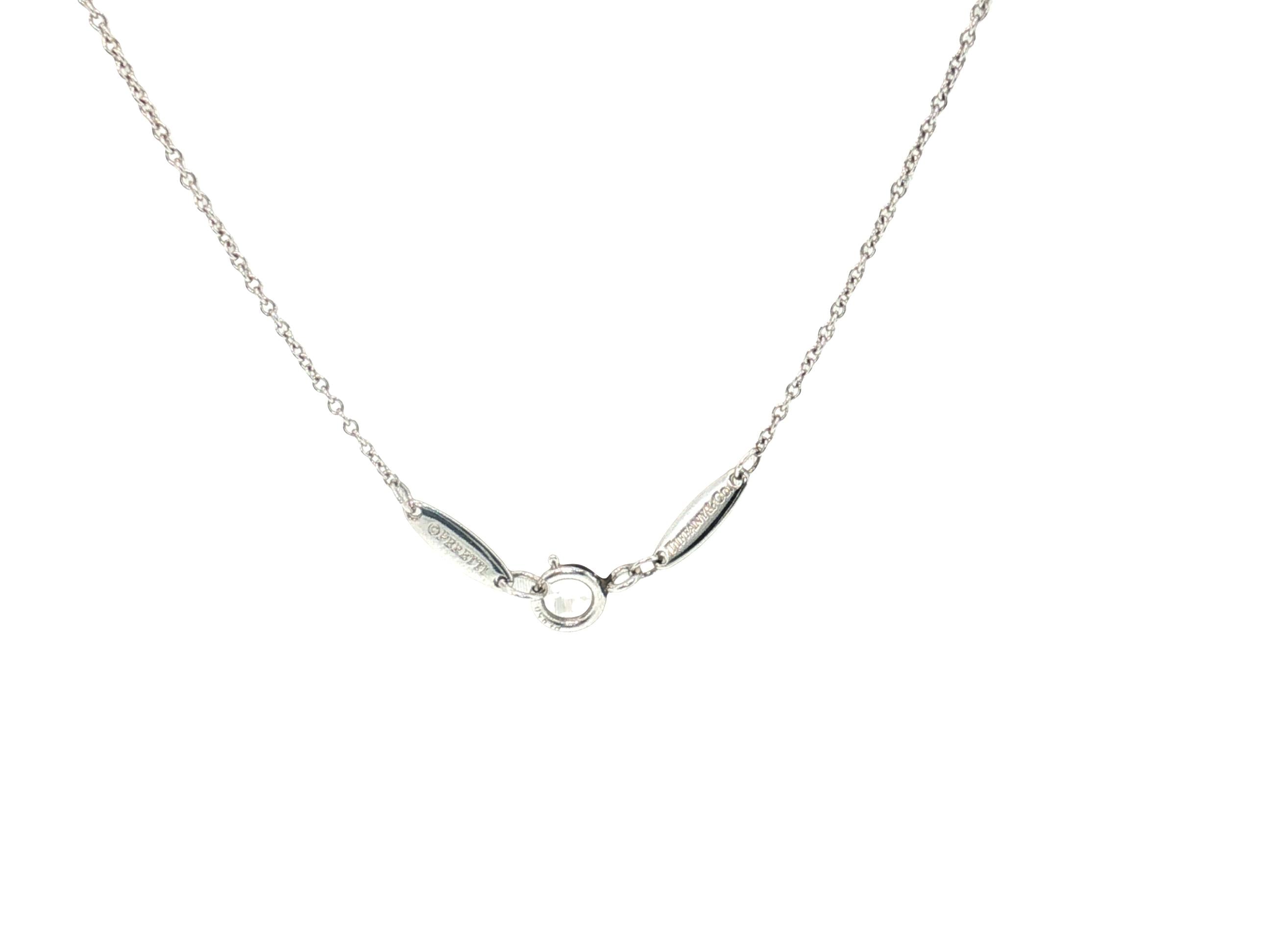 Tiffany & Co Vintage Platinum Chain Necklace with 0.51 Carat Round F VS Diamonds