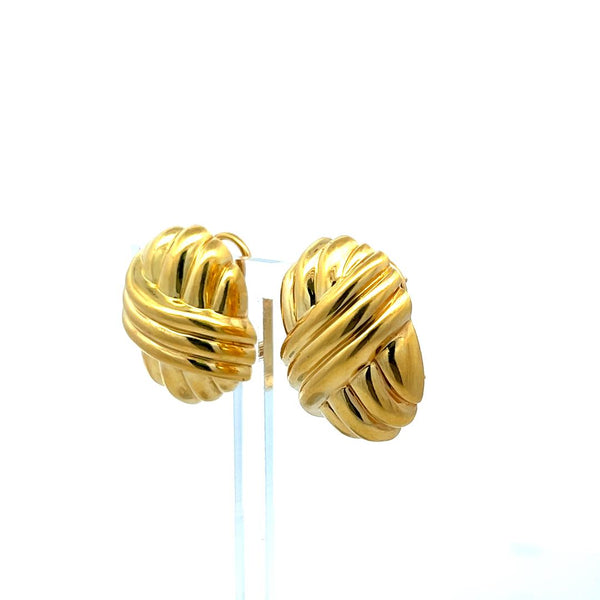 Van Cleef & Arpels 18 Karat Yellow Gold Clip On Earrings
