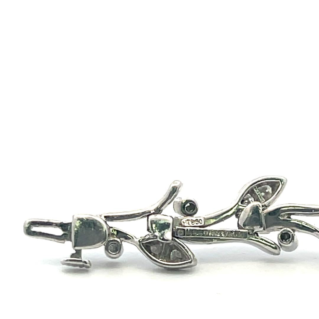 Tiffany & Co Platinum Link Bracelet with 1.35 Carat Round F VS Diamonds