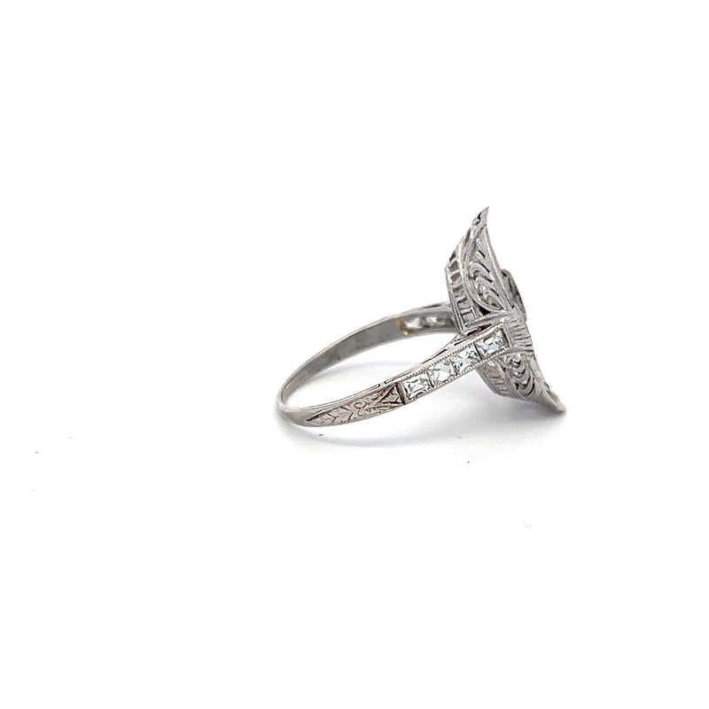 Tiffany & Co 0.60 Carat Crisscut Cut G VS Diamond Platinum Semi Mount Ring