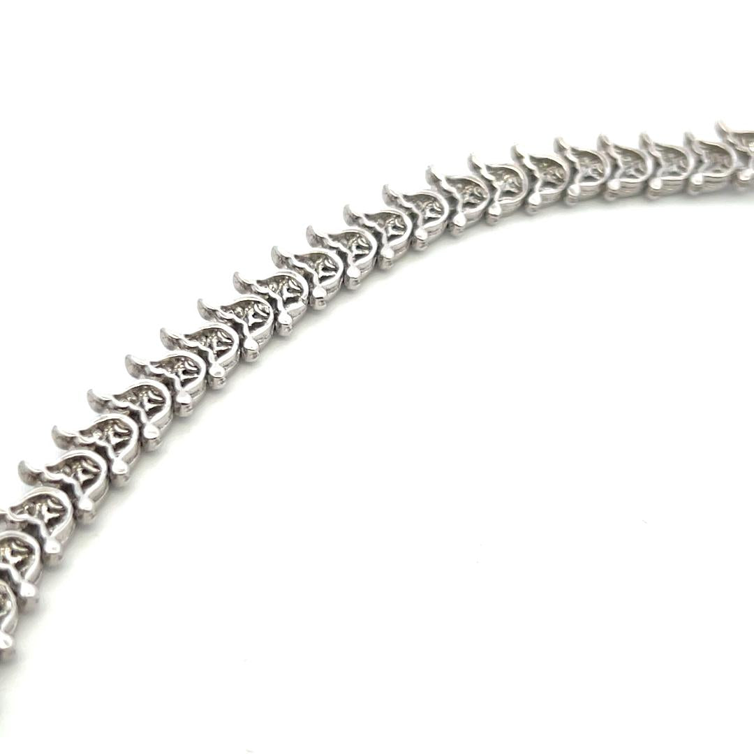 18K White Gold Pendant Necklace with 6 Carat Round H SI Diamonds & 23.8 mm Pearl
