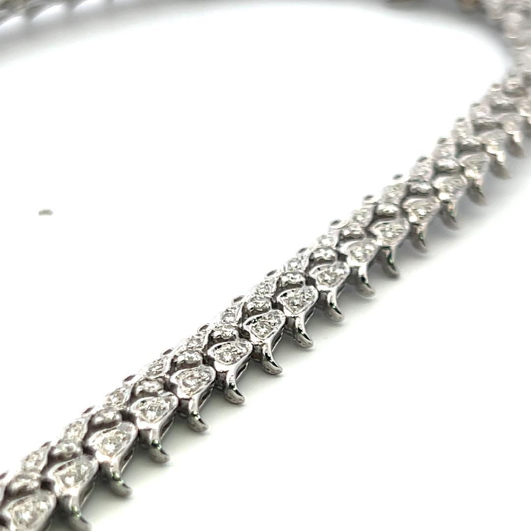 18K White Gold Pendant Necklace with 6 Carat Round H SI Diamonds & 23.8 mm Pearl