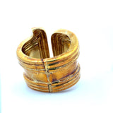 David Webb Vintage 146.40 Grams 18 Karat Yellow Gold Bangle Bracelet