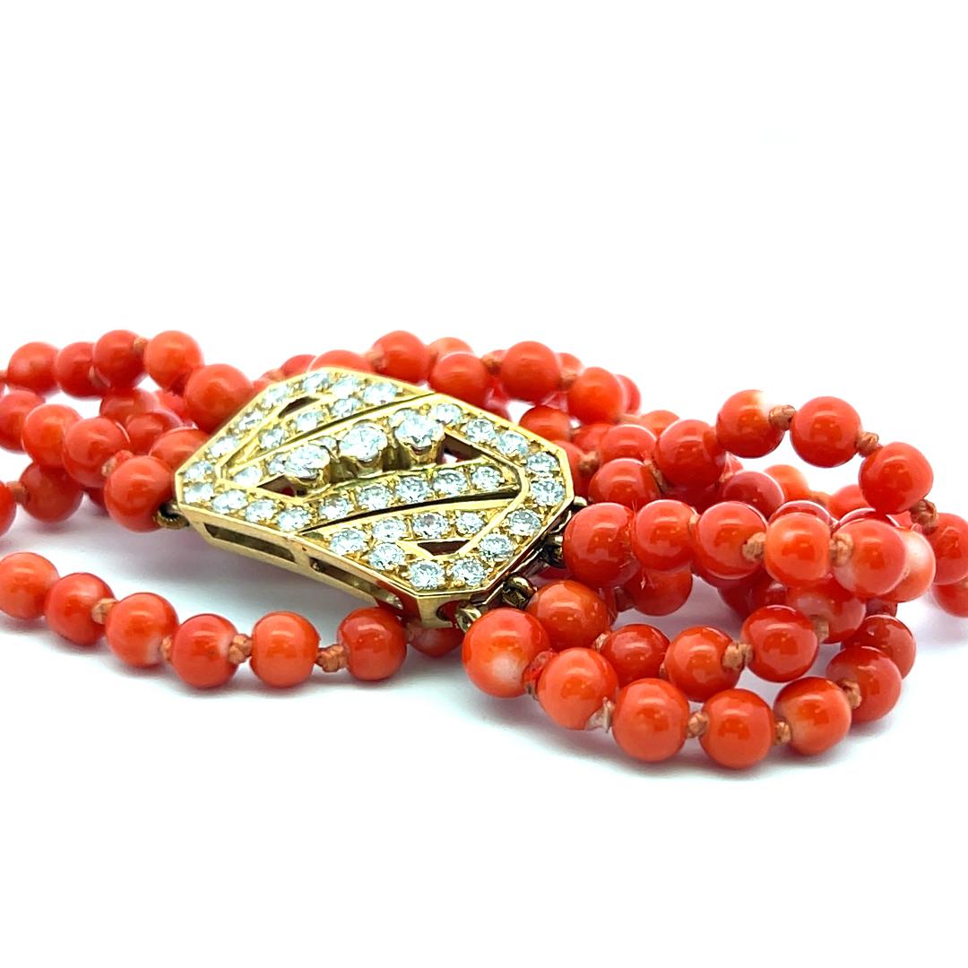 1.45 Carat Round Brilliant I VS Diamond 14 Karat Yellow Gold Bead Bracelet