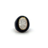 0.70 Carat Round Brilliant I VS Diamond 18 Karat Yellow Gold Cocktail Ring