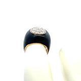 0.70 Carat Round Brilliant I VS Diamond 18 Karat Yellow Gold Cocktail Ring