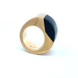 Vhbrnier Vintage 33.40 Grams 18 Karat Yellow Gold Cocktail Ring