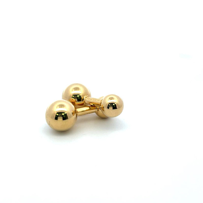 Tiffany & Co Vintage 9.10 Grams 14 Karat Yellow Gold Knotted Cufflinks