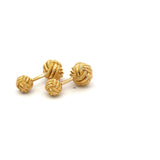 Tiffany & Co Vintage 17.60 Grams 18 Karat Yellow Gold Knotted Cufflinks