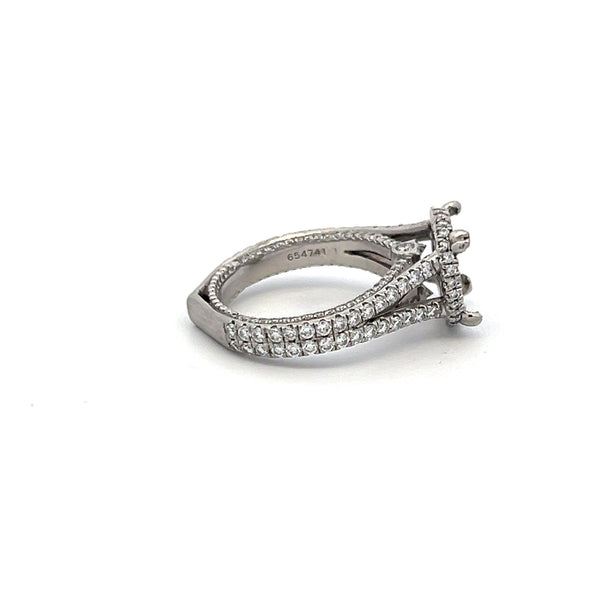 Verragio 0.75 Carat Round Brilliant G VS Diamond Platinum Semi Mount Ring