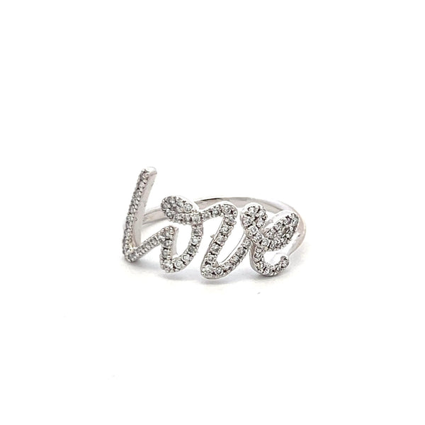 Tiffany & Co 0.20 Carat Round Diamond 18 Karat White Gold Cocktail Ring
