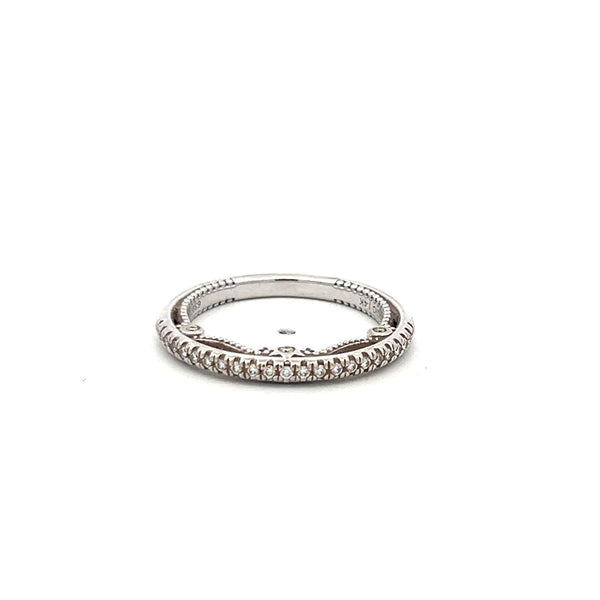 Verragio 0.18 Carat Round Brilliant Diamond 14K White Gold Half-Eternity Ring