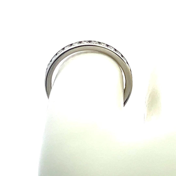 1.00 Carat Round Brilliant G SI Diamond 14 Karat White Gold Eternity Band Ring