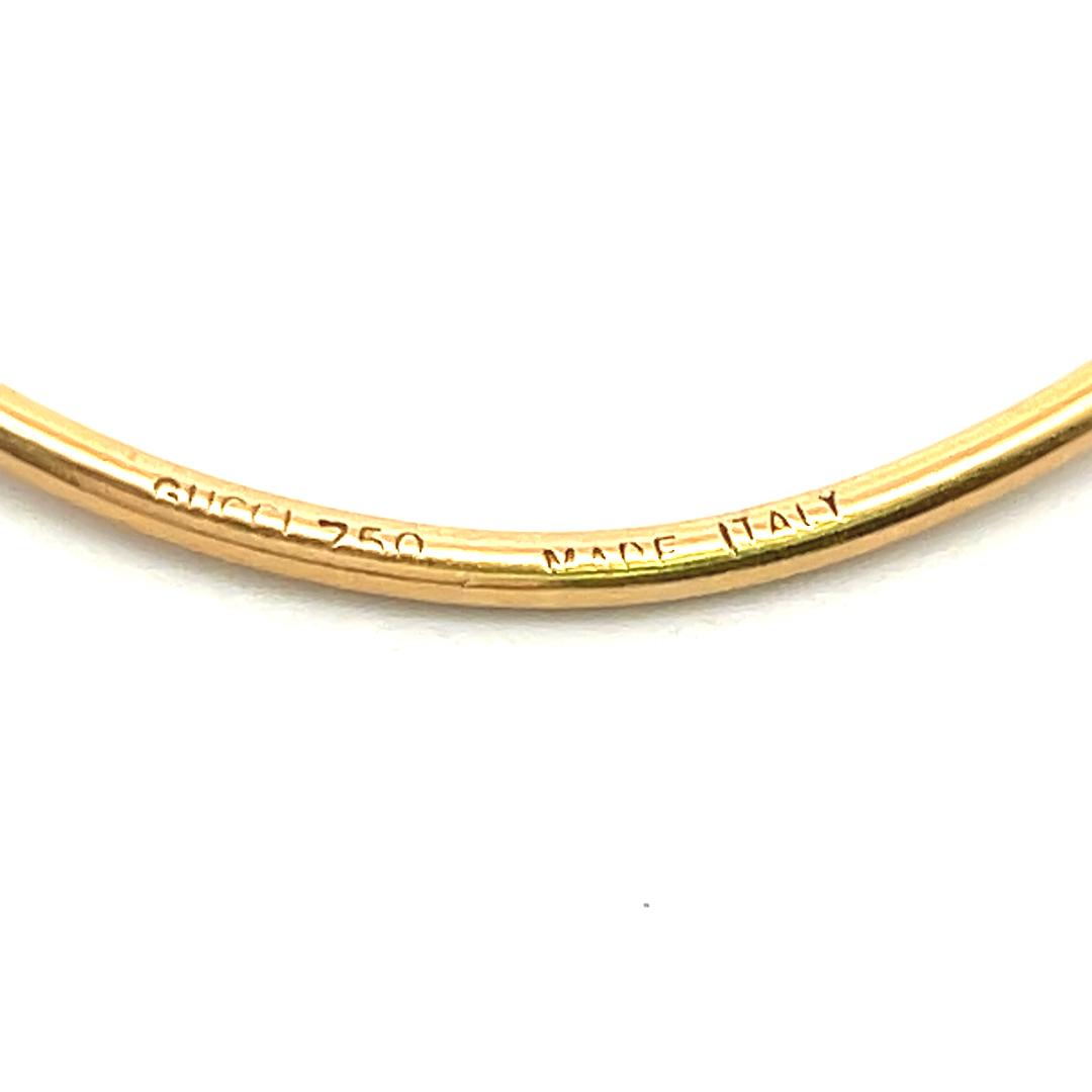 Gucci Vintage 10 Grams 18 Karat Yellow Gold Bangle Bracelet