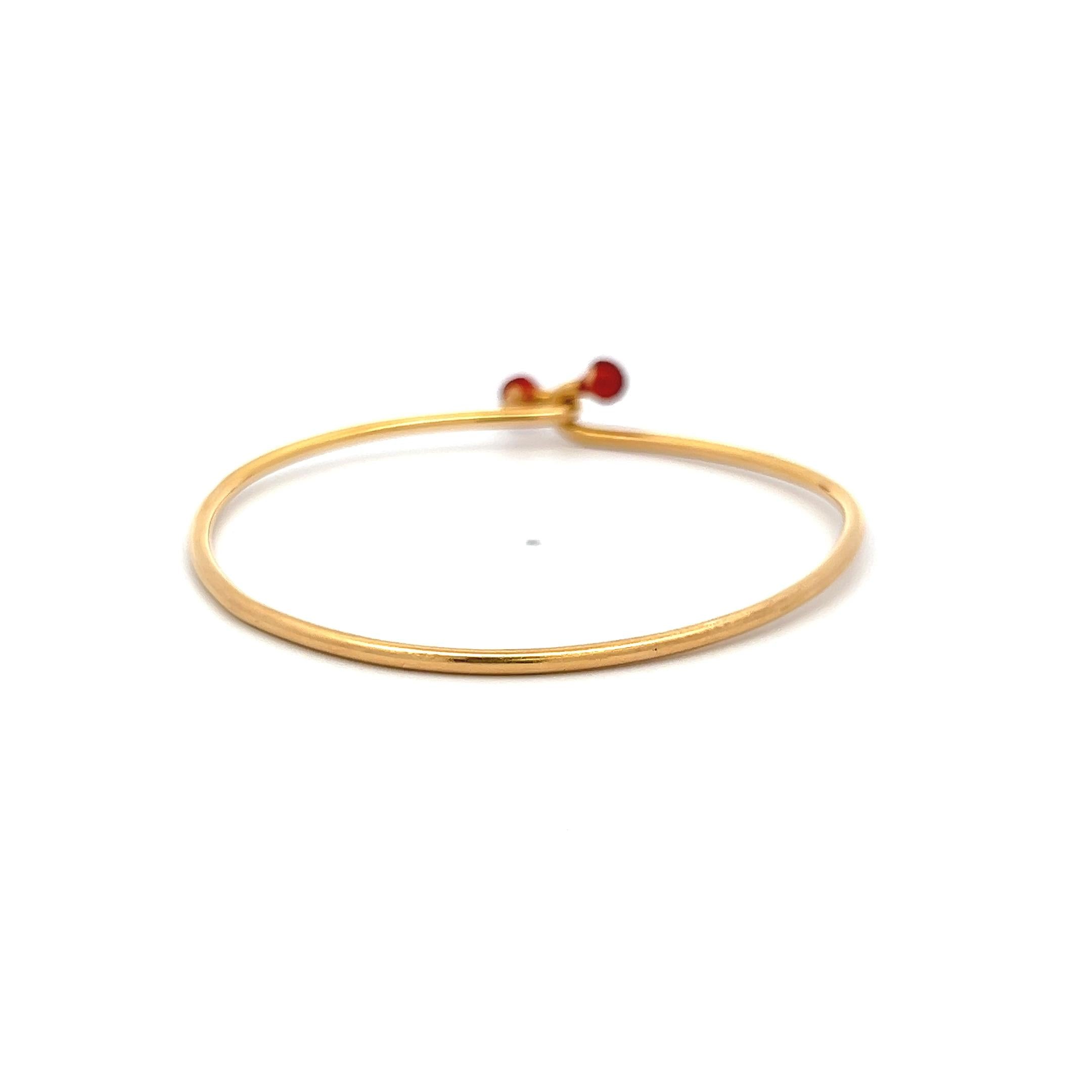 Gucci Vintage 10 Grams 18 Karat Yellow Gold Bangle Bracelet