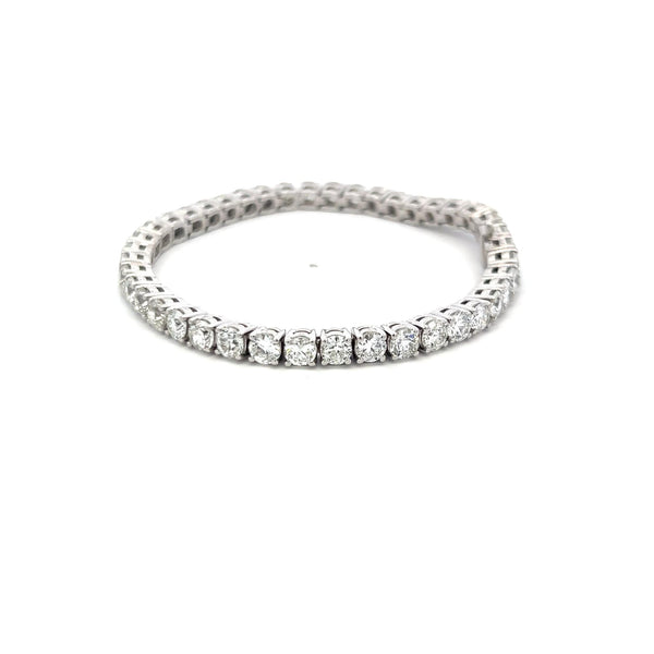 12.00ct Round Brilliant I VS Diamond Tennis Bracelet in Platinum
