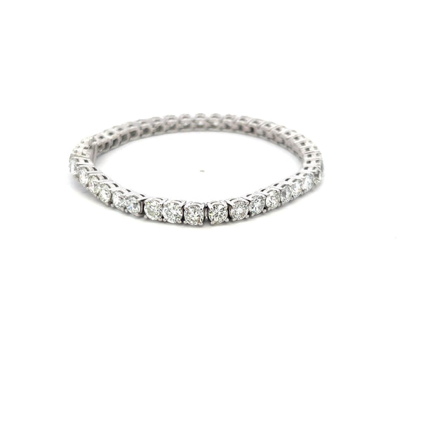 12.00 Carat Round Brilliant I VS Diamond Platinum Tennis Bracelet