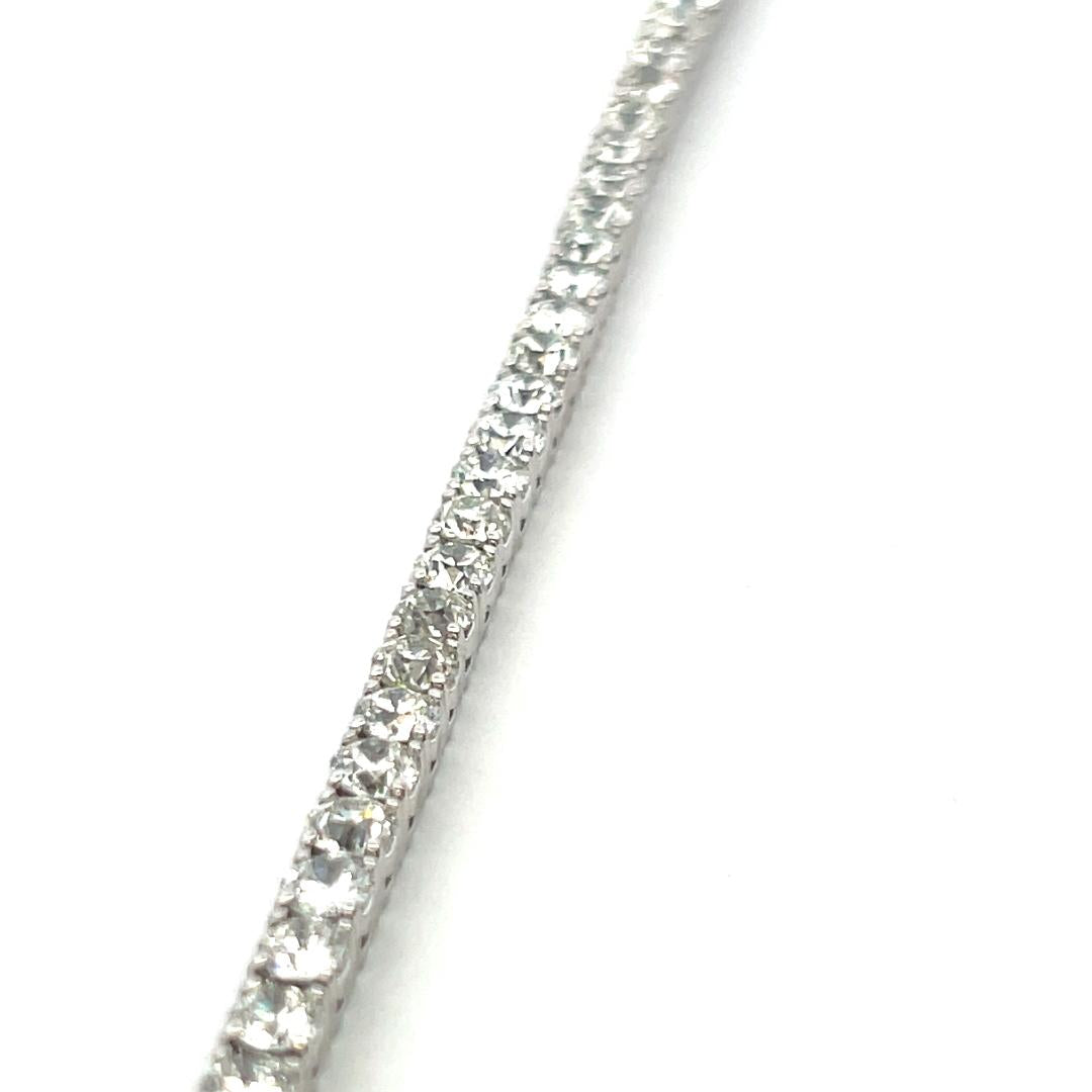 12.00ct Round Brilliant I VS Diamond Tennis Bracelet in Platinum
