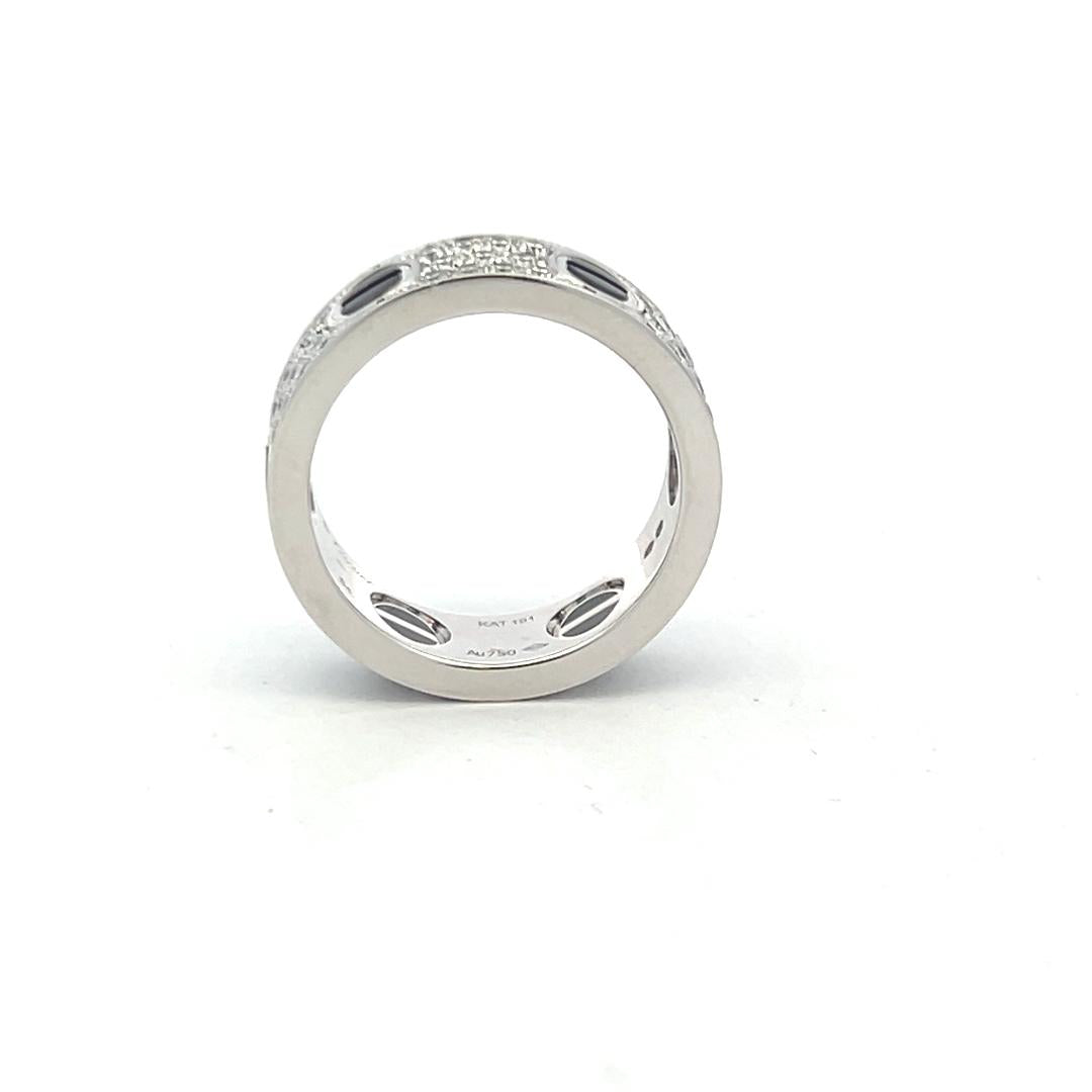 Cartier 0.74 Carat Round Brilliant G VS1 Diamond 18 Karat White Gold Love Ring