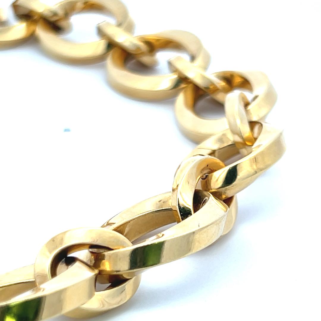 Tiffany & Co Vintage 209 Grams 18 Karat Yellow Gold Link Necklace