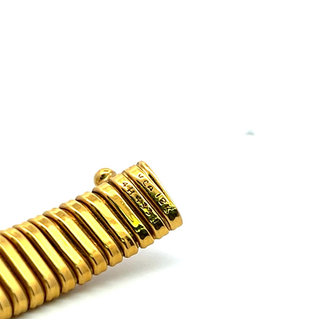Van Cleef & Arpels 18 Karat Yellow Gold Tubogas Choker Necklace