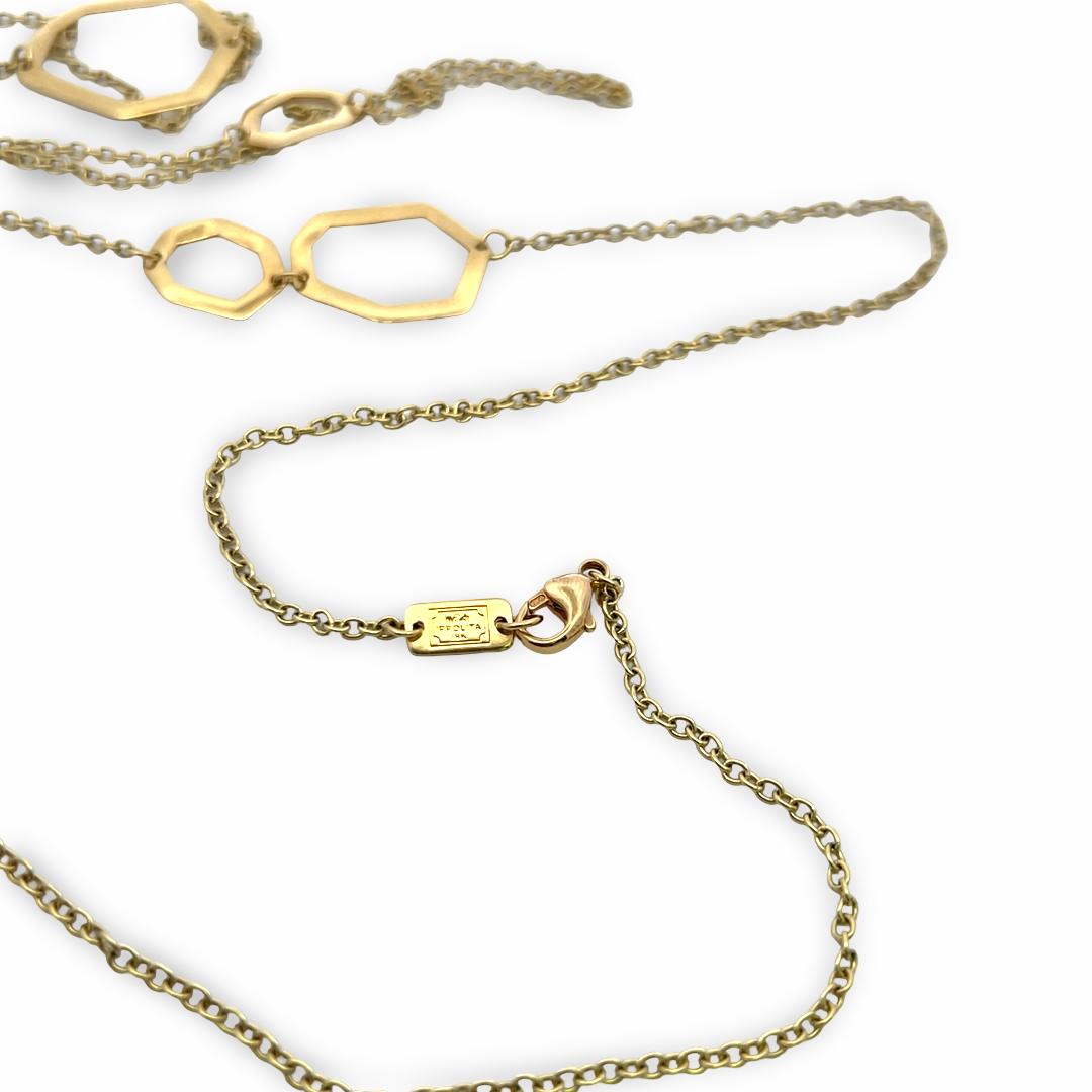 Ippolita Vintage 18K Yellow Gold Station Necklace 48 Inch