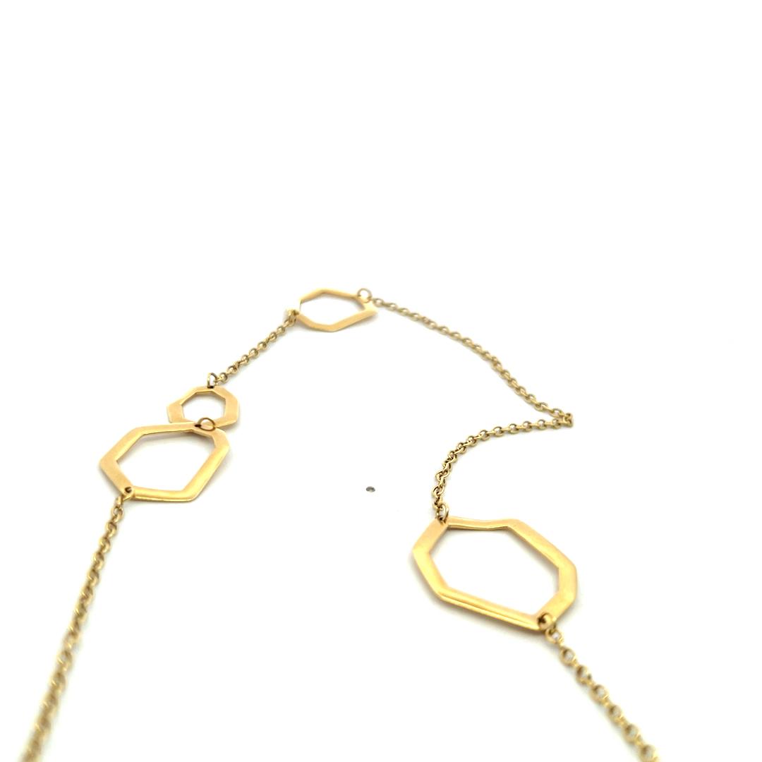Ippolita Vintage 18K Yellow Gold Station Necklace 48 Inch