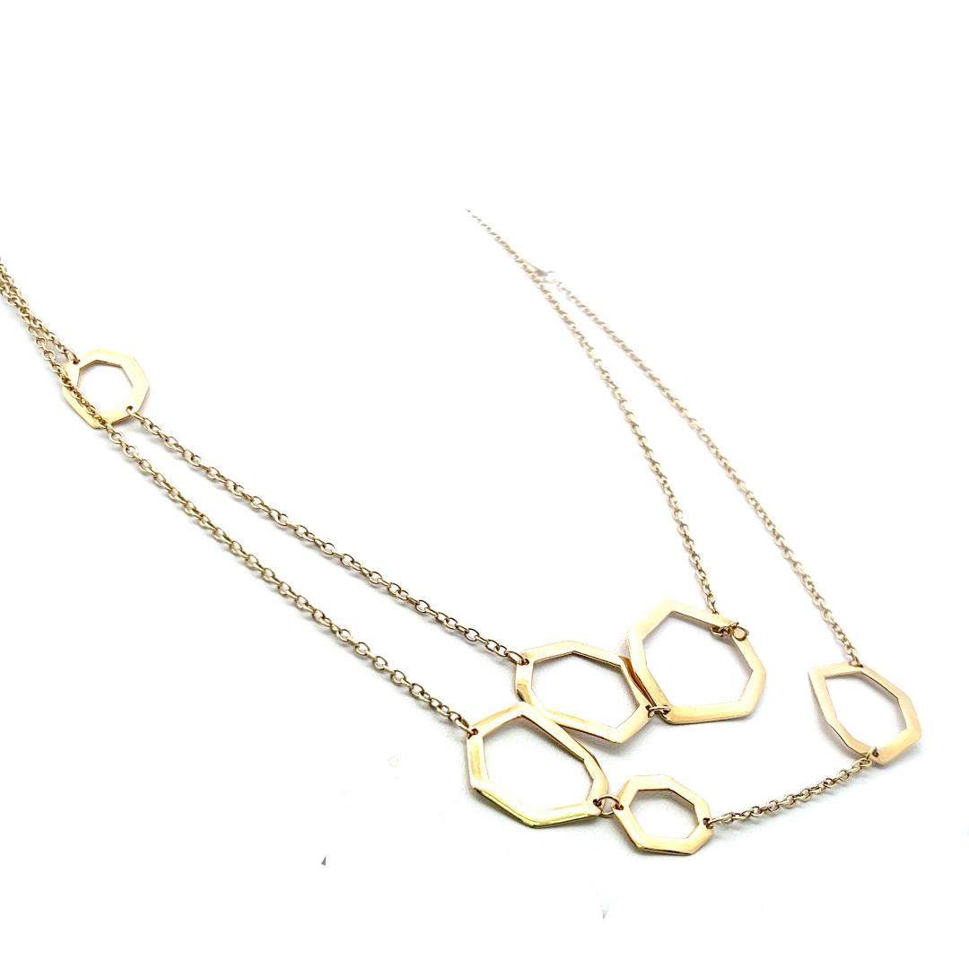 Ippolita Vintage 18K Yellow Gold Station Necklace 48 Inch