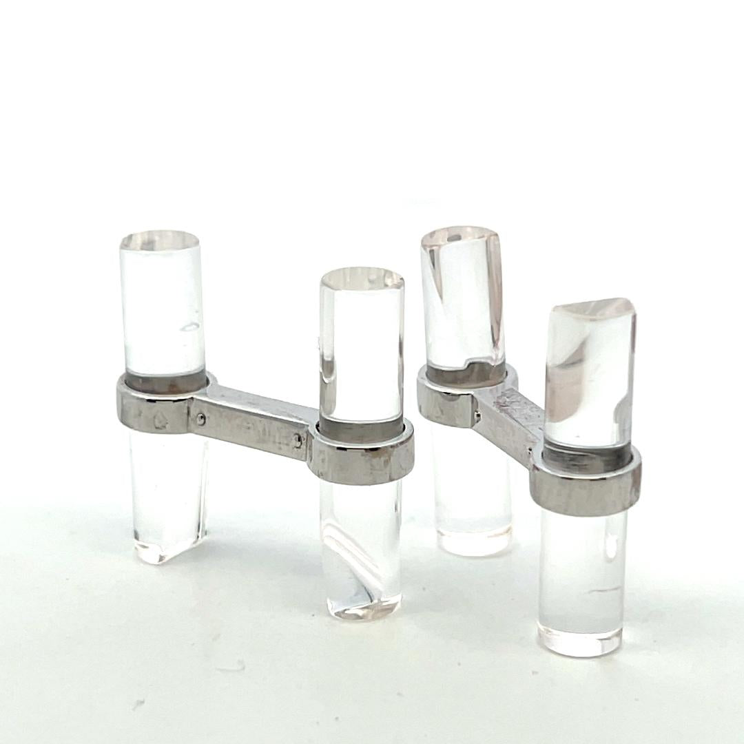 Cartier Vintage 18K White Gold Fixed Back Cufflinks 8 Grams