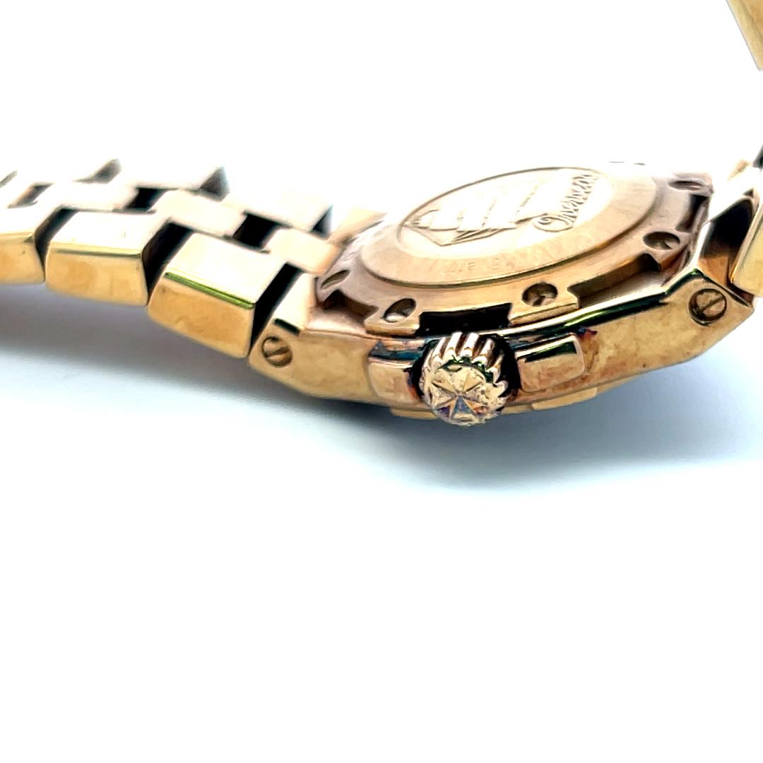 Vacheron Consta 0.32 Carat Round Diamond 18 Karat Yellow Gold Wrist Watch
