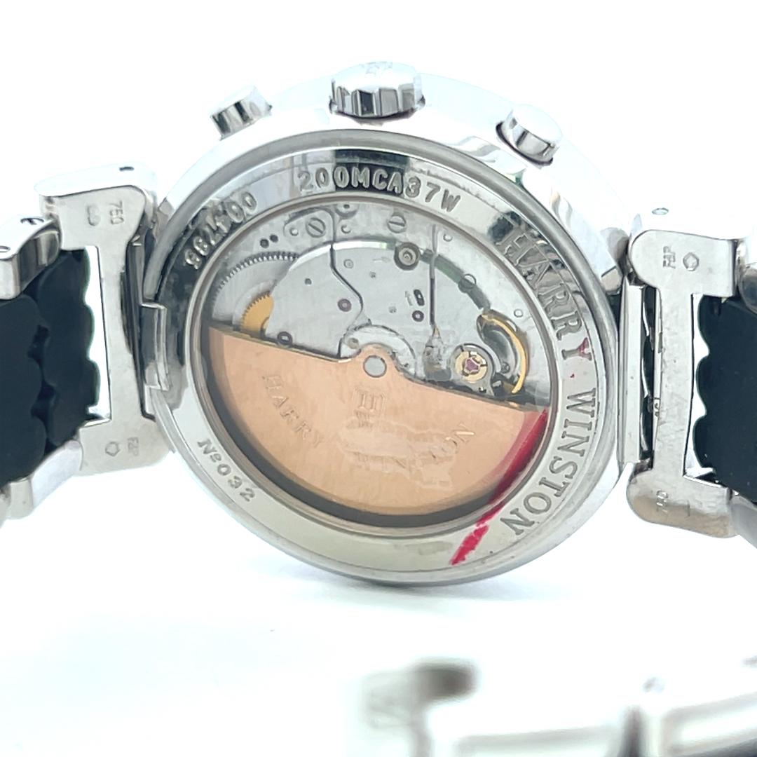 Harry Winston Premier Chronograph 18 Karat White Gold Wrist Watch