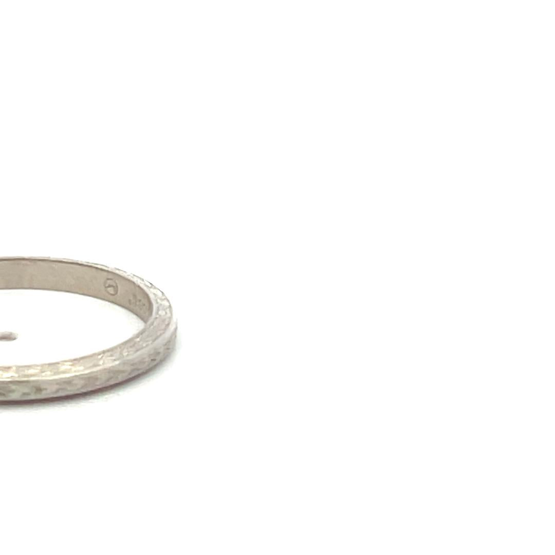 Vintage 2.42 Grams Size 4.7 Platinum Band Ring