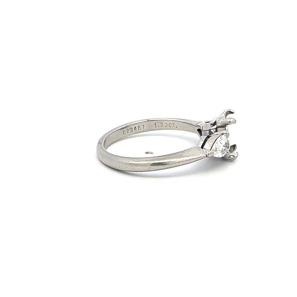 Tiffany & Co 0.60 Carat Pear Shape F VS Diamond Platinum Engagement Ring