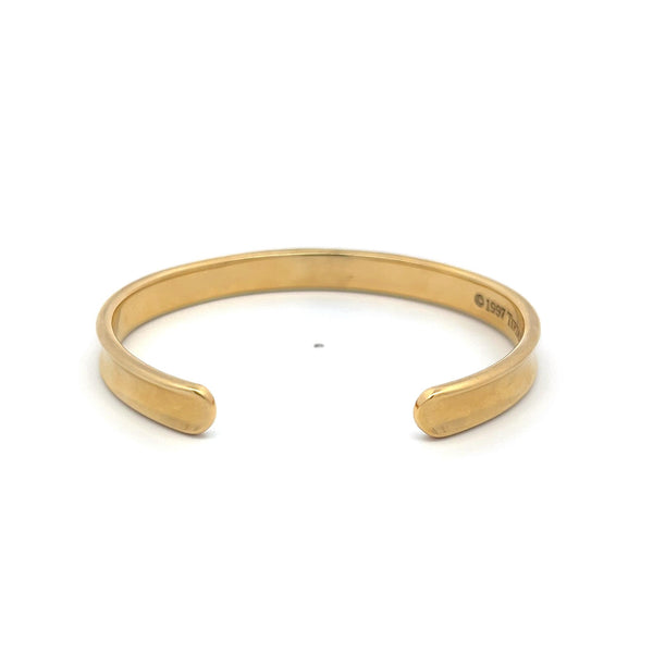 Tiffany & Co Vintage 30.60 Grams 6.25 Inches 18 Karat Yellow Gold Cuff Bracelet