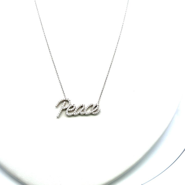 Tiffany & Co 0.21 Carat Round Brilliant Diamond 18K White Gold Pendant Necklace