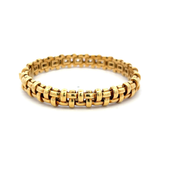 Tiffany & Co Vintage 48.60 Grams 18 Karat Yellow Gold Link Bracelet