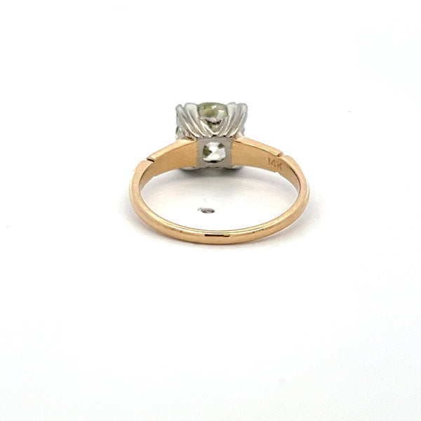 2.23 Carat Circular Brilliant Cut Diamond 14K Gold/Platinum Engagement Ring