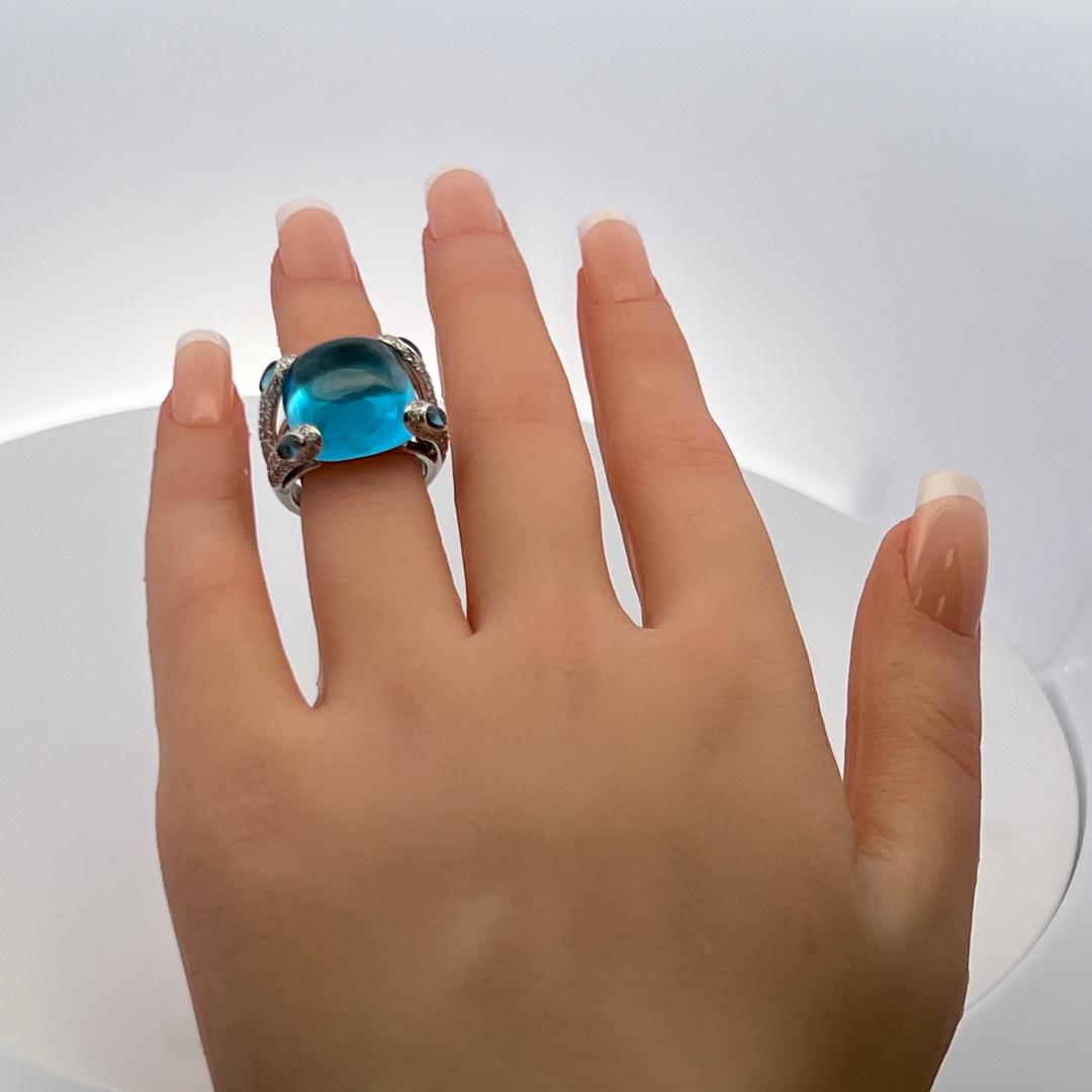 1.50 Carat Round Brilliant Diamond Platinum Cocktail Ring